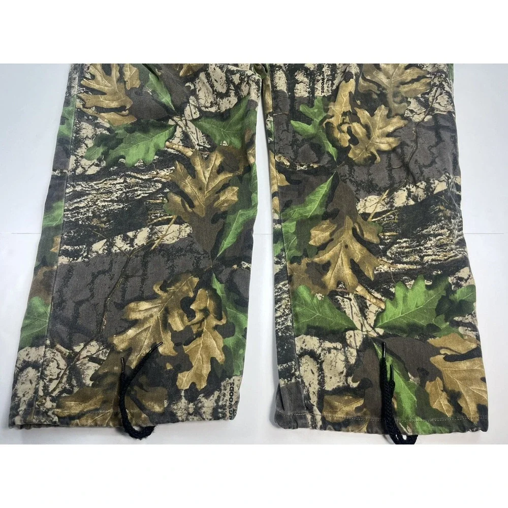 Vintage Jerzees Outdoors Camo Cargo Trebark Bigwoods Adjustable Mens 2XL 42x30